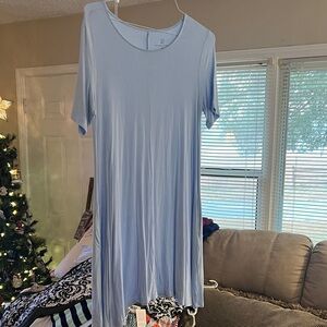 New York & Company Sky Blue Dress